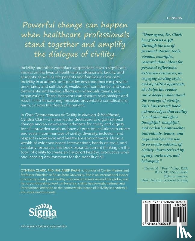 Clark, Cynthia M - Core Competencies of Civility in Nursing & Healthcare