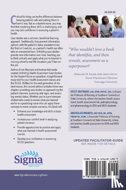 Maynard, Kristi, Adimando, Andrea - Unfolding Health Assessment Case Studies for the Student Nurse, Second Edition