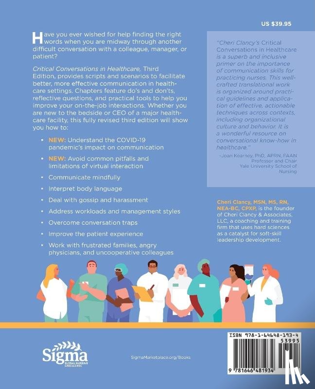Clancy, Cheri - Critical Conversations in Healthcare, Third Edition