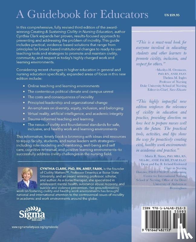 Clark, Cynthia - Creating & Sustaining Civility in Nursing Education, Third Edition