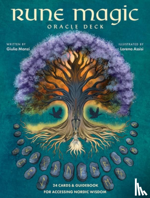 Manzi, Giulia - Rune Magic Oracle Deck: Colorful 24-Card Oracle Deck with Norse Symbols, 112-Page Illustrated Guidebook Explores Runes, Mythology and Ancestral Wisdom