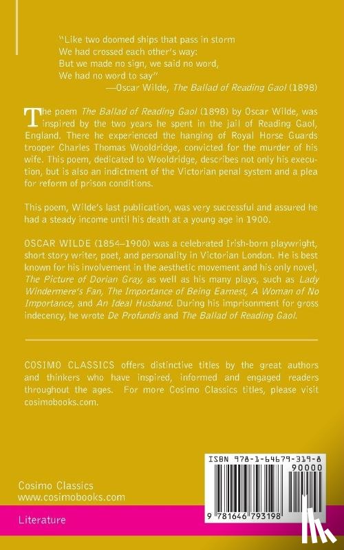 Wilde, Oscar - The Ballad of Reading Gaol