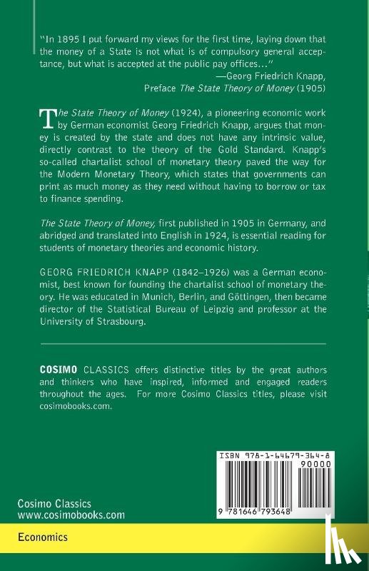 Knapp, Georg Frederich - The State Theory of Money
