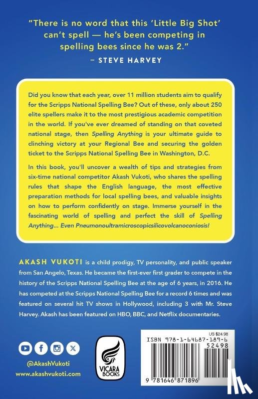 Vukoti, Akash - Spelling Anything (Even Pneumonoultramicroscopicsilicovolcanoconiosis)