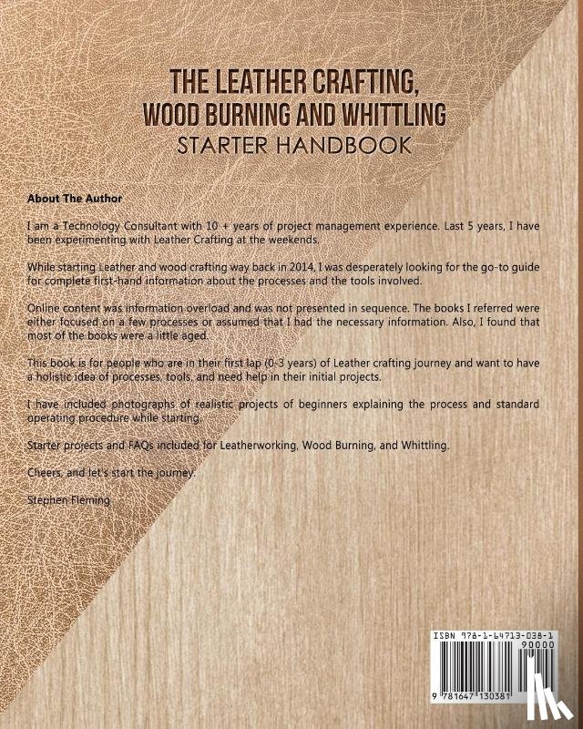 Fleming, Stephen - The Leather Crafting, Wood Burning and Whittling Starter Handbook