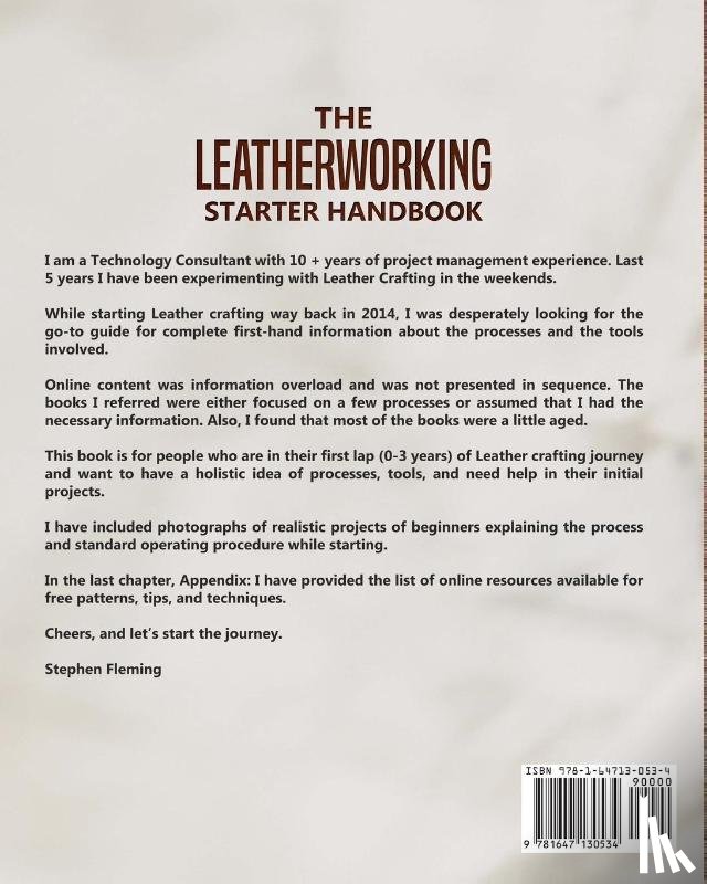 Fleming, Stephen - The Leatherworking Starter Handbook
