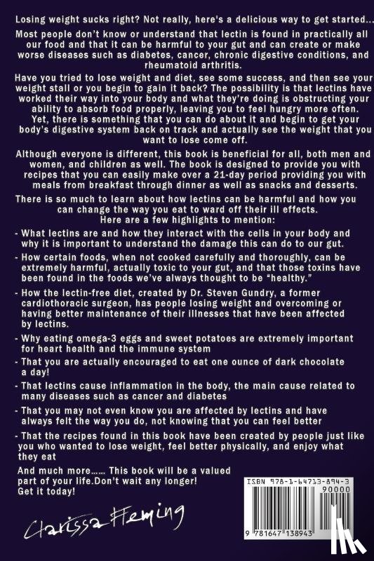 Clarissa Fleming, Fleming - Lectin Free Cookbook