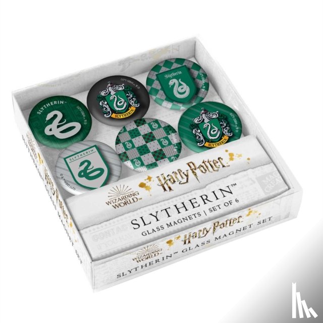 Insight Editions - Harry Potter: Slytherin Glass Magnet Set
