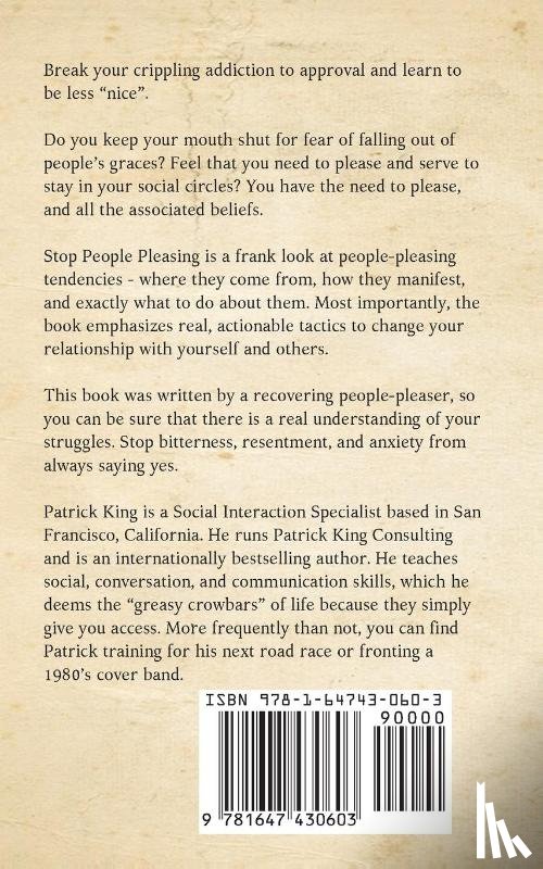 King, Patrick - Stop People Pleasing