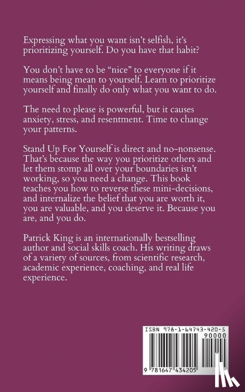 King, Patrick - Stand Up For Yourself, Set Boundaries, & Stop Pleasing Others (if that's okay with you?)