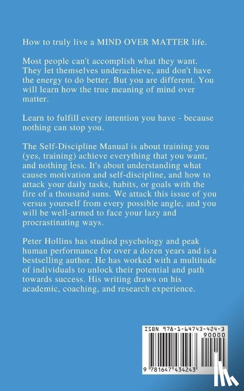 Hollins, Peter - The Self-Discipline Manual