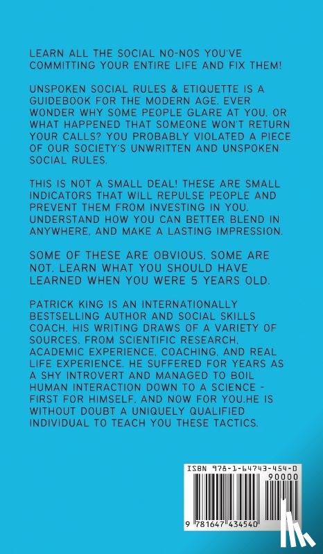 King, Patrick - Unspoken Social Rules & Etiquette, (Un)common Sense, & How to Act
