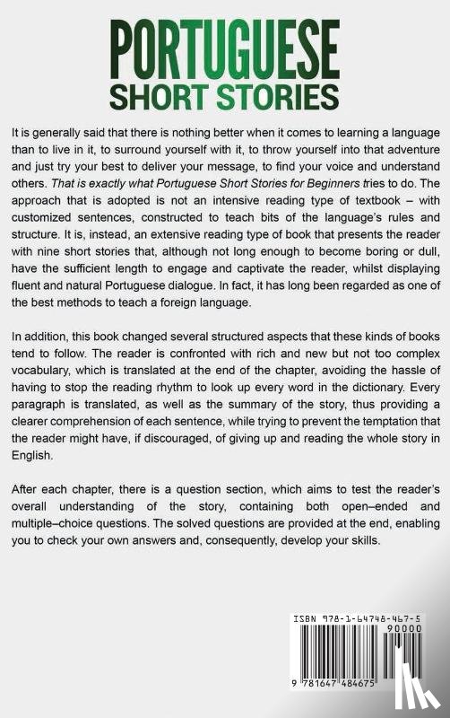 University, Language Learning - Portuguese Short Stories