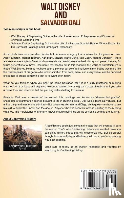 History, Captivating - Walt Disney and Salvador Dali