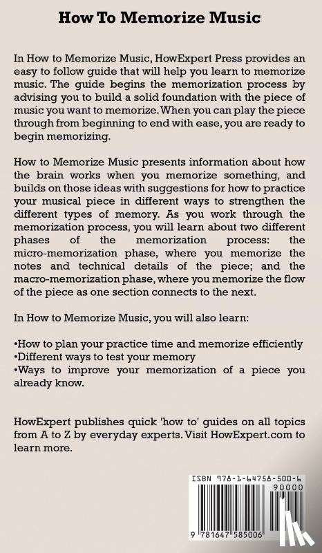 Howexpert - How To Memorize Music