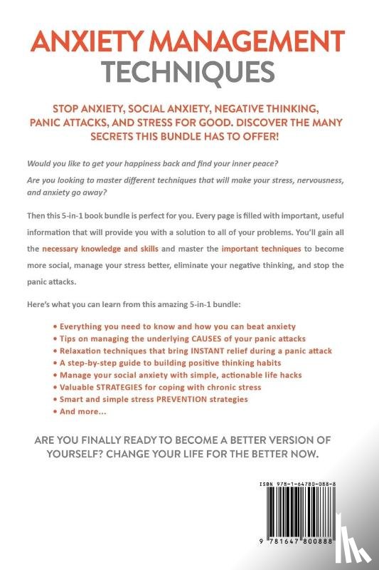 Howell, Derick - Anxiety Management Techniques 5 Books in 1