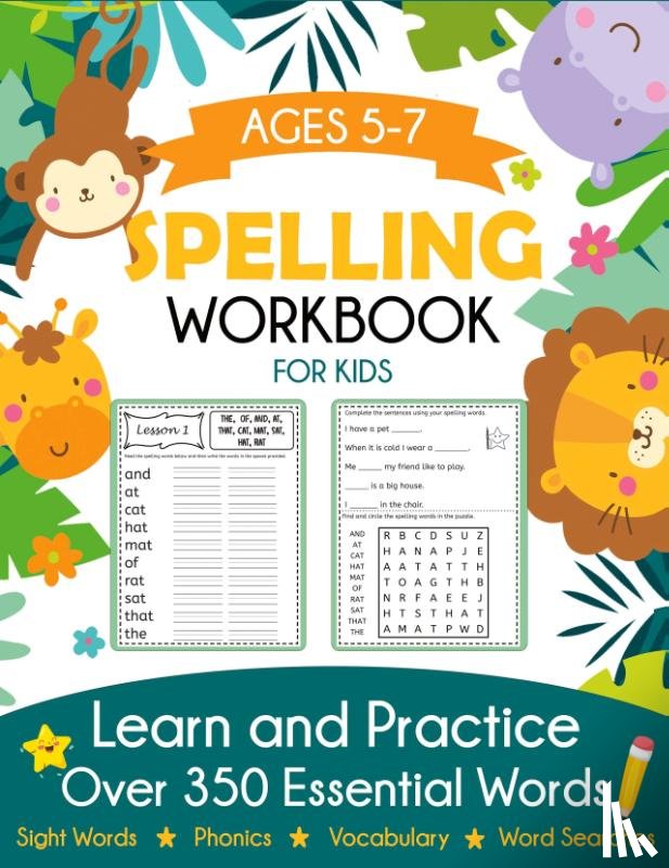 Blue Wave Press - Spelling Workbook for Kids Ages 5-7