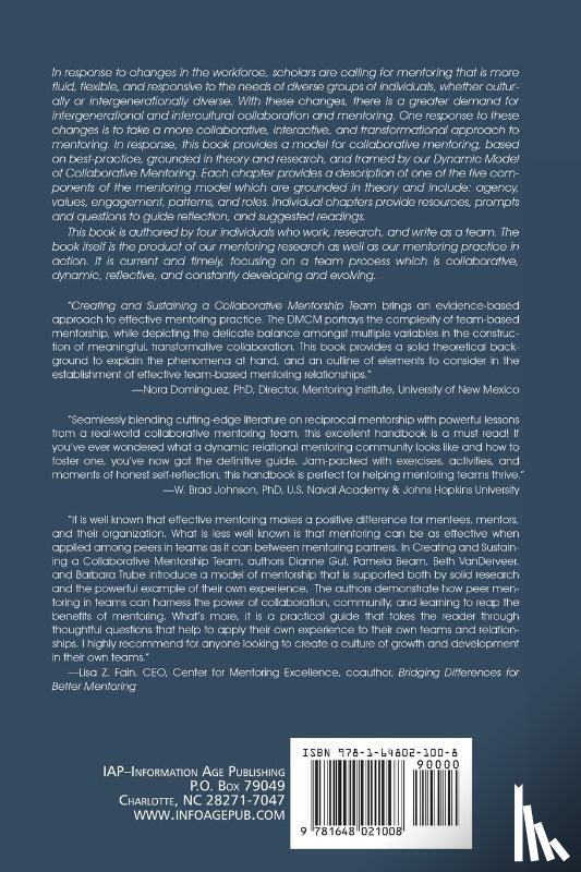 Gut, Dianne M., VanDerveer, Beth J., Trube, M. Barbara, Beam, Pamela C. - Creating and Sustaining a Collaborative Mentorship Team