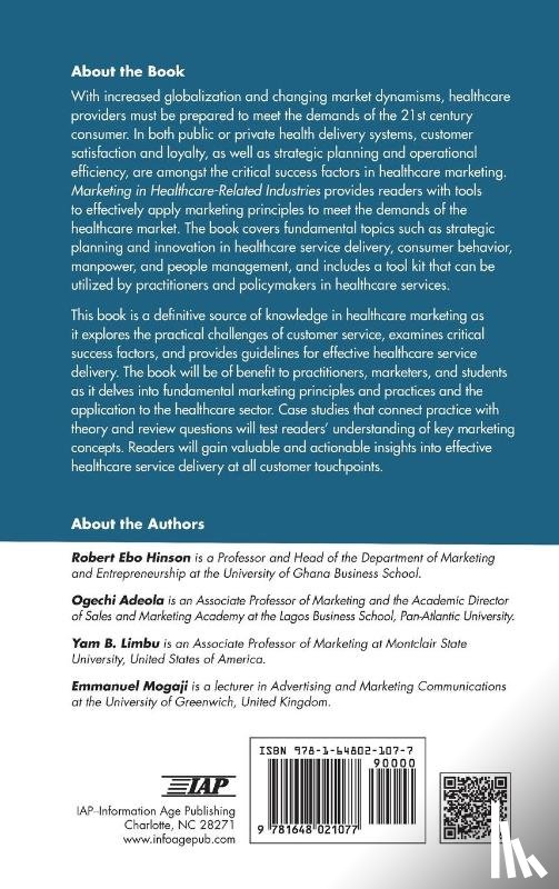 Hinson, Robert E., Adeola, Ogechi, Limbu, Yam B., Mogaji, Emmanuel - Marketing in Healthcare-Related Industries