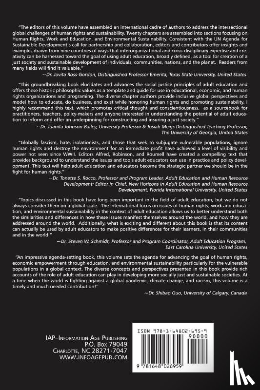  - Advancing the Global Agenda for Human Rights, Vulnerable Populations, and Environmental Sustainability