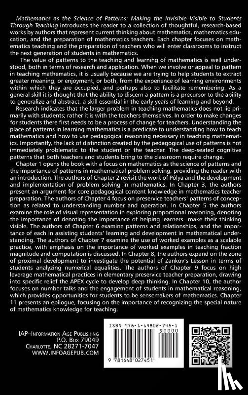  - Mathematics as the Science of Patterns