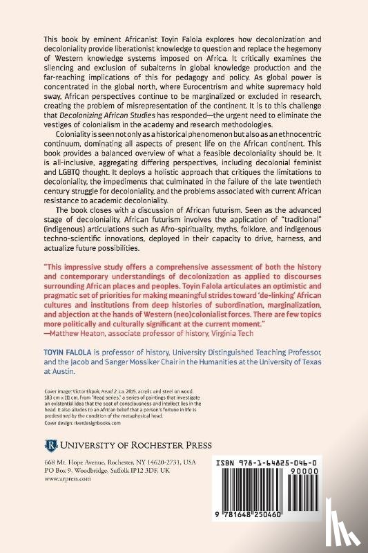 Falola, Professor Toyin (Series Editor) - Decolonizing African Studies