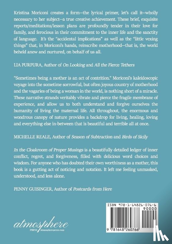 Moriconi, Kristina - In the Cloakroom of Proper Musings