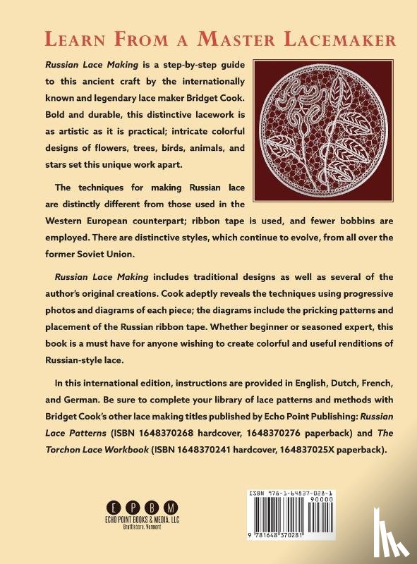 Cook, Bridget - Russian Lace Making (English, Dutch, French and German Edition)