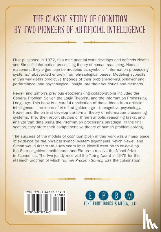 Newell, Allen, Simon, Herbert A. - Human Problem Solving