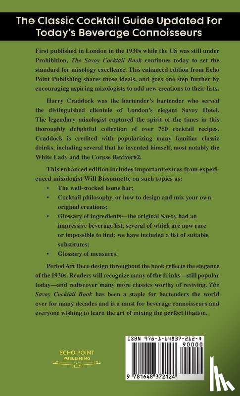 Craddock, Harry - The Deluxe Savoy Cocktail Book