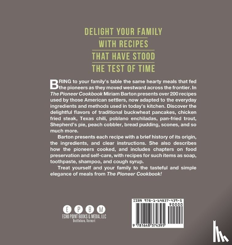 Barton, Miriam - The Pioneer Cookbook