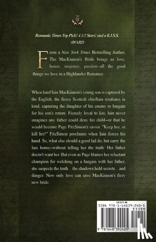 Crosby, Tanya Anne - The MacKinnon's Bride