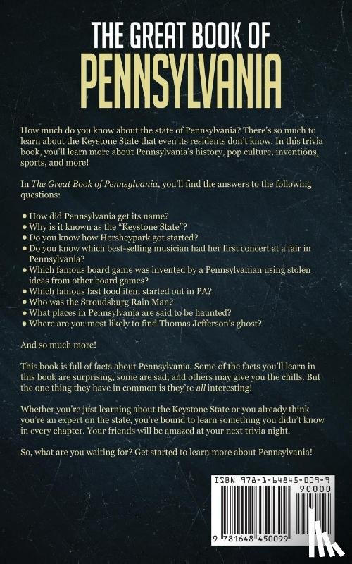 O'Neill, Bill - The Great Book of Pennsylvania