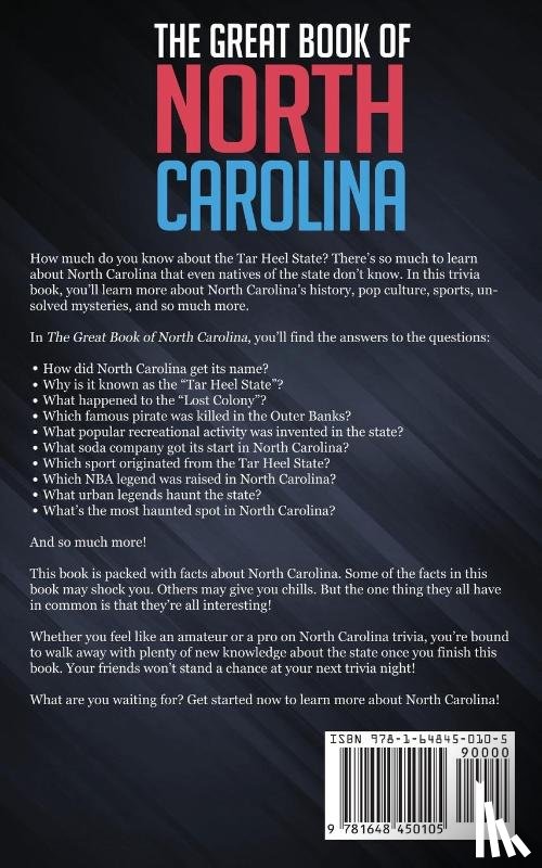 O'Neill, Bill - The Great Book of North Carolina