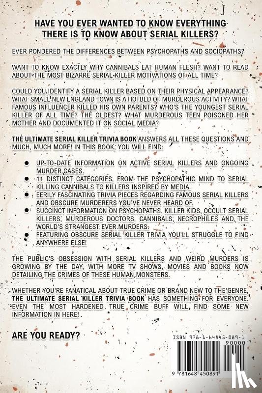 Rosewood, Jack - The Ultimate Serial Killer Trivia Book