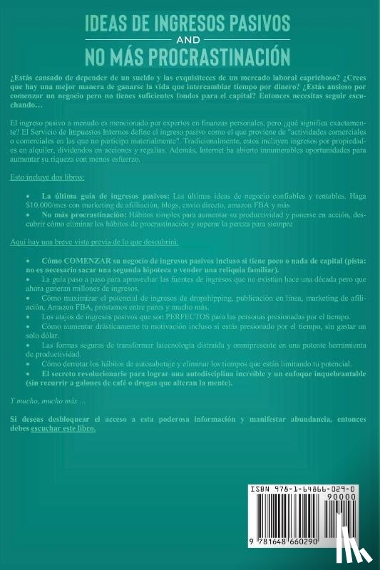 Sevilla, Victor - Ideas de ingresos pasivos y no mas procrastinacion 2 libros en 1