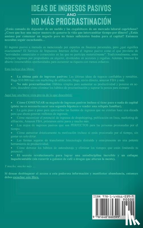 Sevilla, Victor - Ideas de ingresos pasivos y no mas procrastinacion 2 libros en 1
