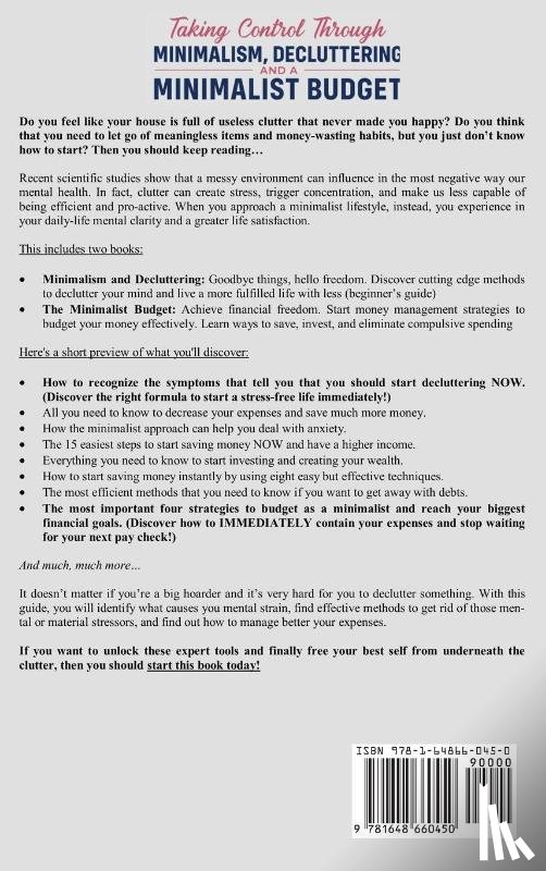 Woods, Gareth - Taking Control Through Minimalism, Decluttering and a Minimalist Budget 2-in-1 Book