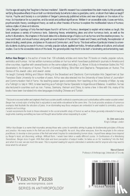 Berger, Arthur Asa - Humor, Psyche, and Society