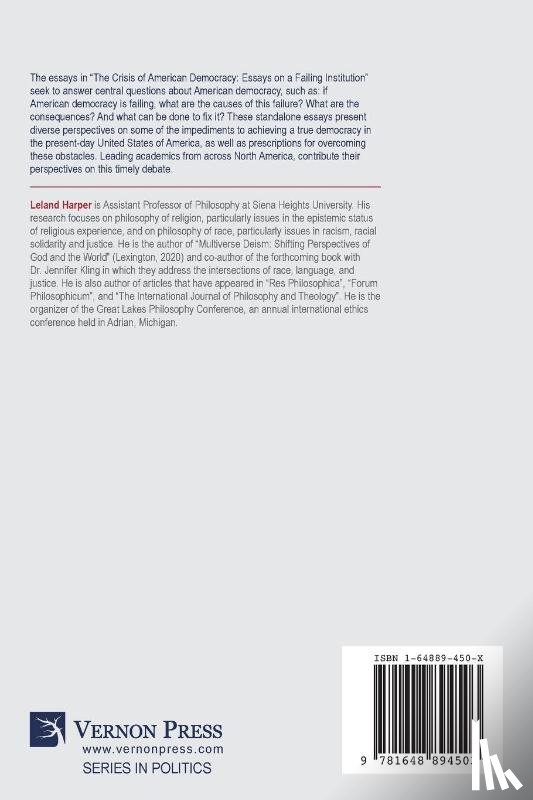  - The Crisis of American Democracy