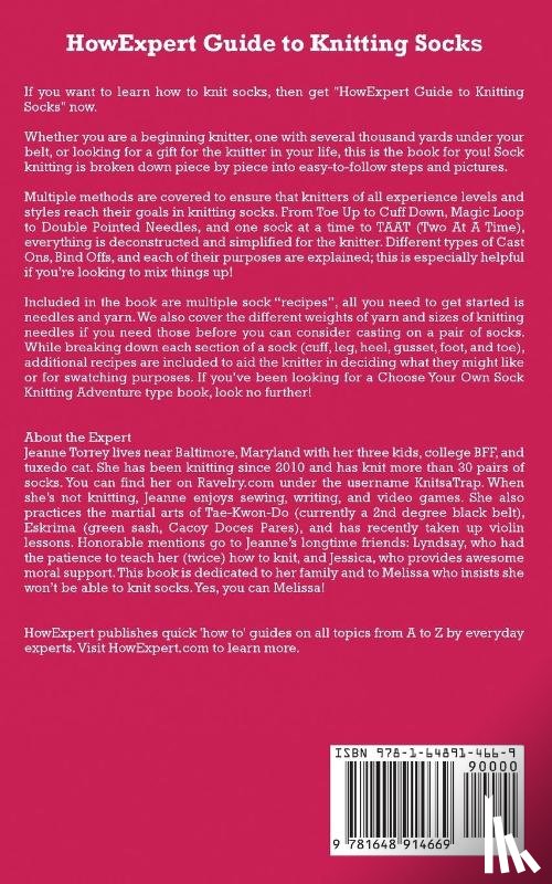 Howexpert, Torrey, Jeanne - HowExpert Guide to Knitting Socks