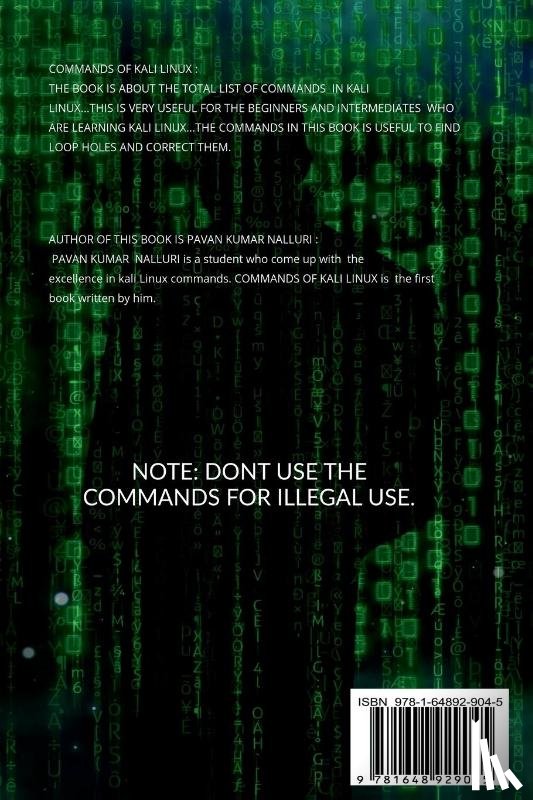 Kumar, Pavan - COMMANDS OF KALI LINUX
