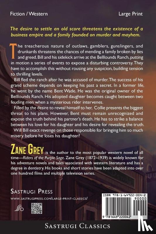 Grey, Zane - The Mysterious Rider (Annotated, Large Print)