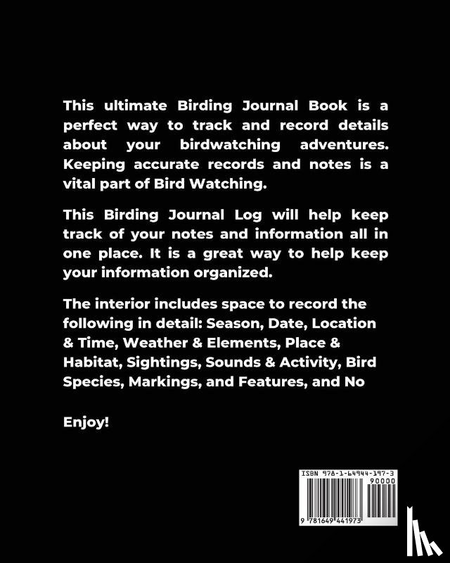 Newton, Amy - Birding Journal