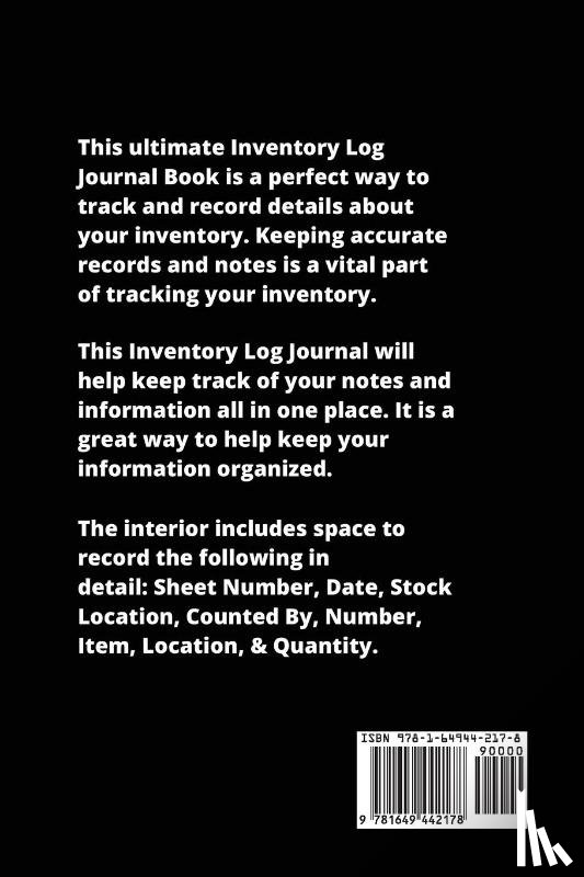 Newton, Amy - Inventory Log
