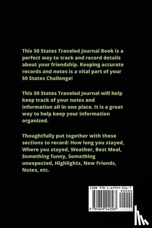 Newton, Amy - 50 States Traveled Journal