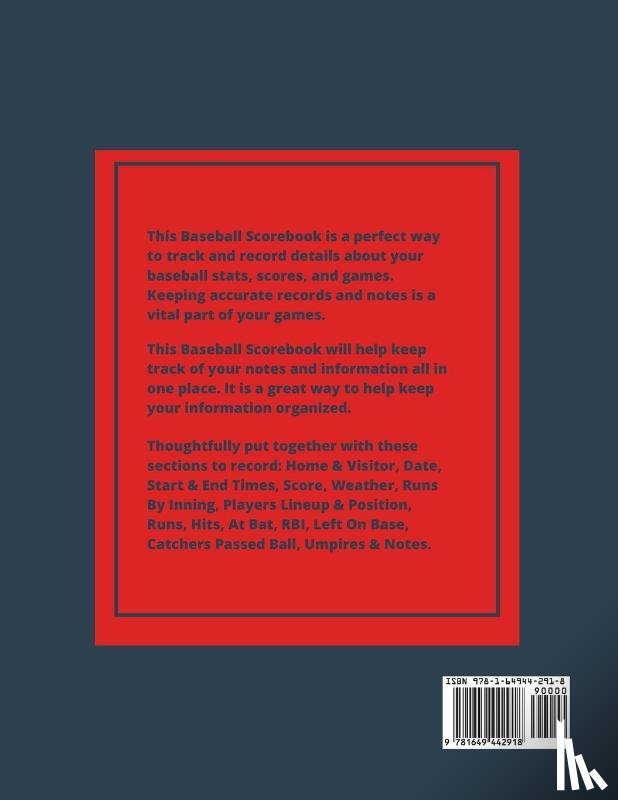 Newton, Amy - Baseball Scorebook