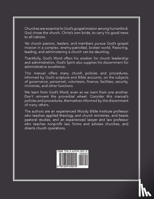 Rappazini, Chris, Miller, Nelson - Church Policies and Procedures