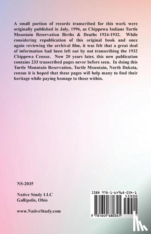 Bowen, Jeff - Turtle Mountain Reservation Chippewa Indians 1932 Census