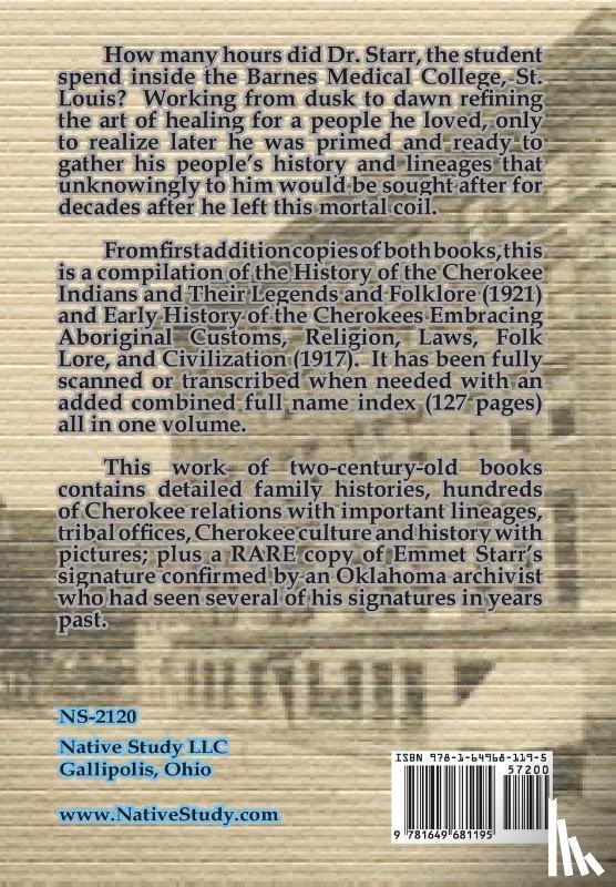 Starr, Emmet - Compilation of History of the Cherokee Indians and Early History of the Cherokees by Emmet Starr